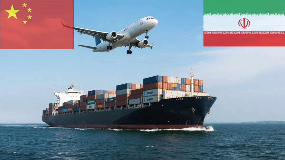 Tür-zu-Tür-Versand von China nach Iran