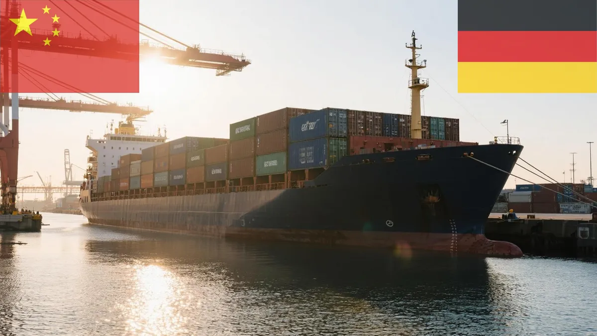 Seefracht von China nach Deutschland