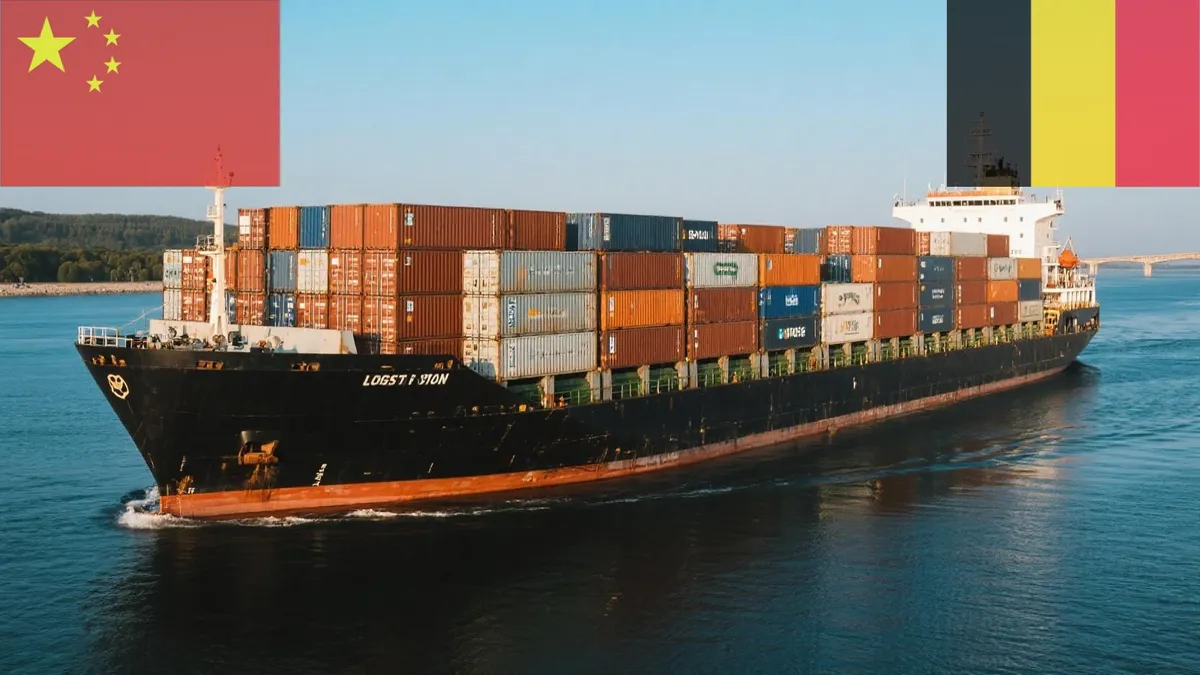 Seefracht von China nach Belgien