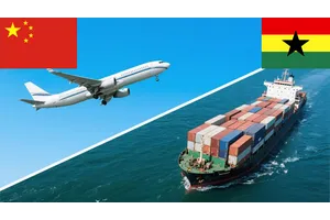 Tür-zu-Tür-Versand von China nach Ghana