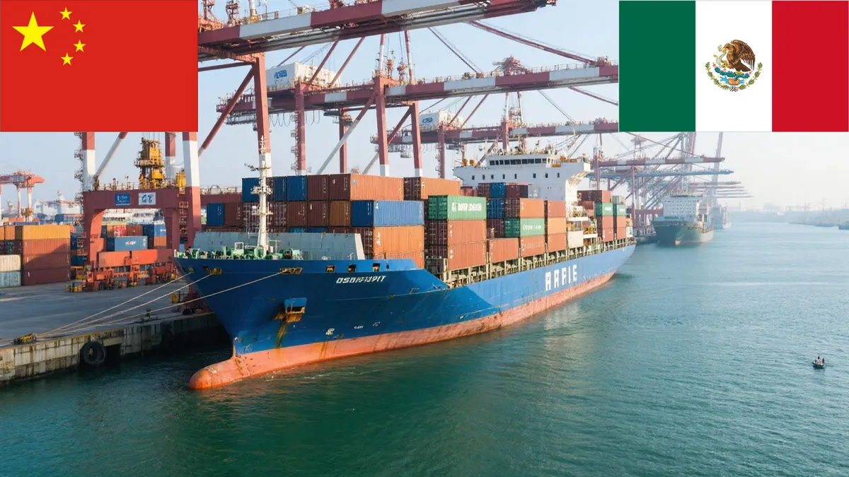 Tür-zu-Tür-Versand von China nach Mexiko