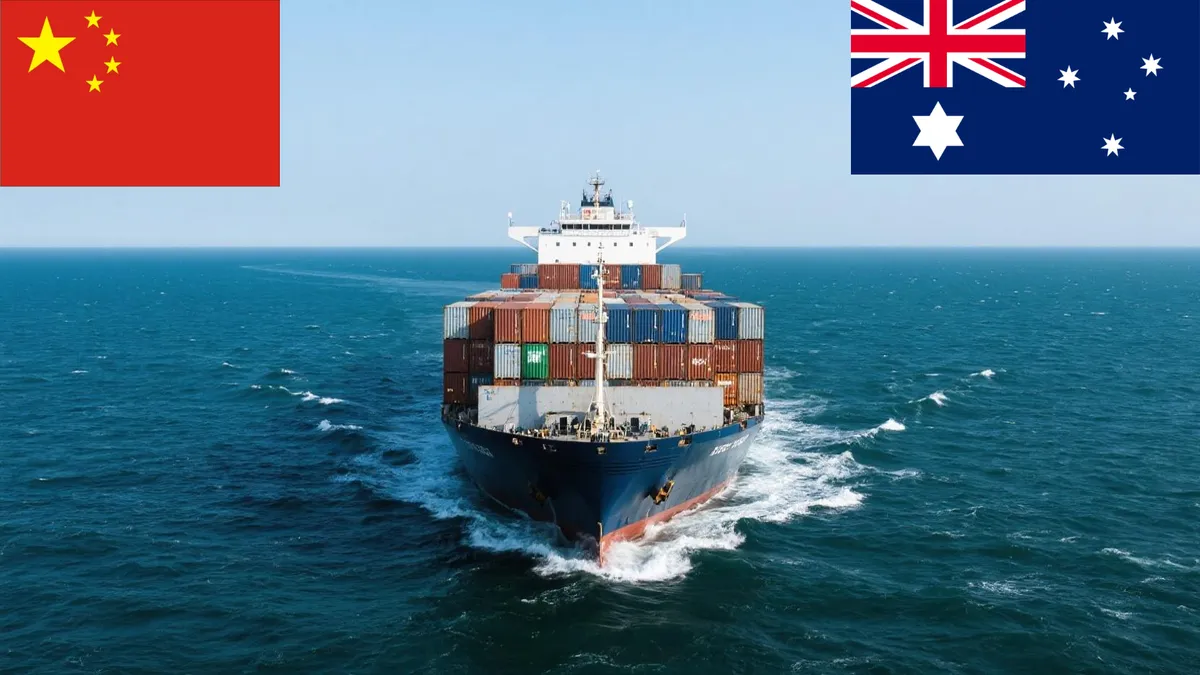 Seefracht von China nach Australien