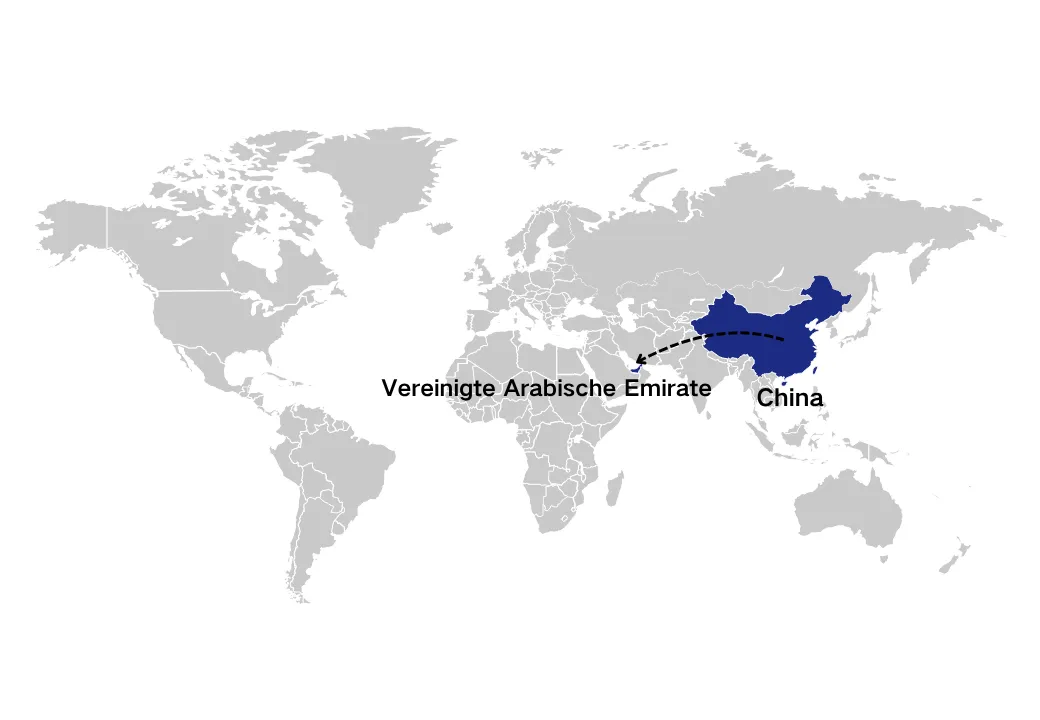 shipping from China to VAE