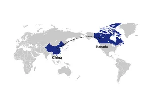 Versand von China nach Kanada