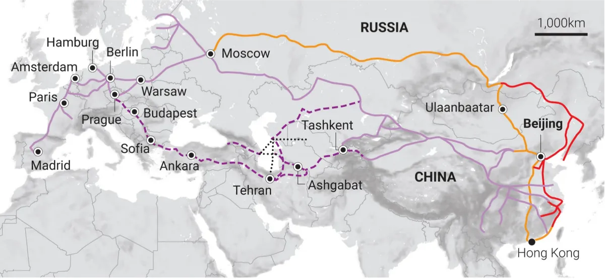 Wie lange dauert Bahnfracht von China nach Deutschland