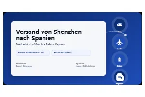 Versand von Shenzhen nach Spanien: Ein umfassender Leitfaden