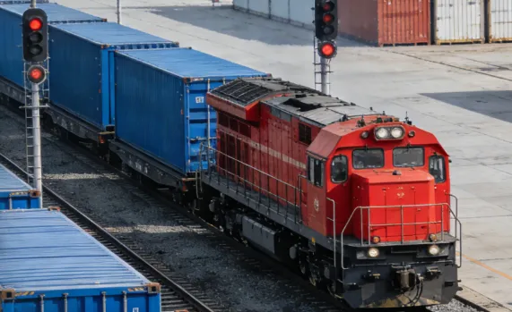 Bahnfracht von China nach Großbritannien