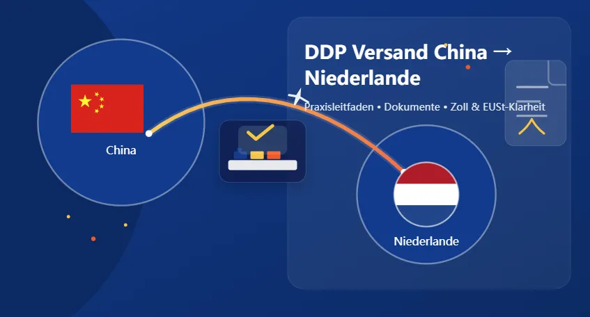 DDP Versand aus China in die Niederlande