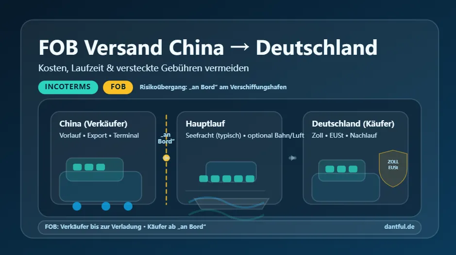 FOB Versand von China nach Deutschland